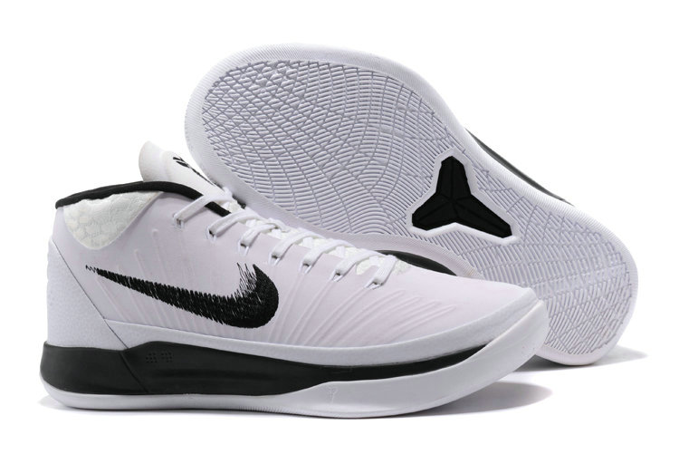 Nike Kobe A.D Mid White Black Orange Basketball Shoes